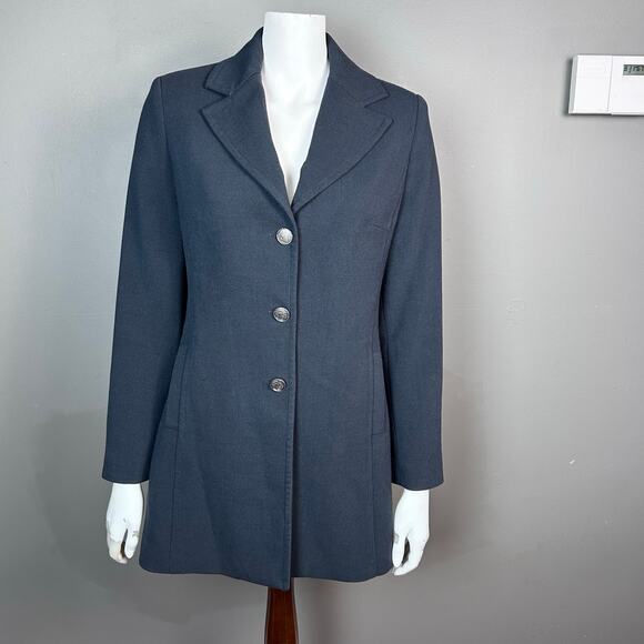 Cabi military jacket size 4 mid-length gray tailored corpcore long blazer goth - Picture 5 of 12